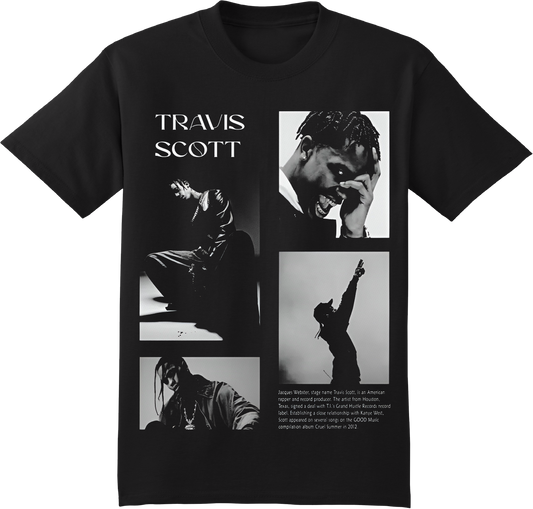 Cactus Jack Black & White Graphic Tee
