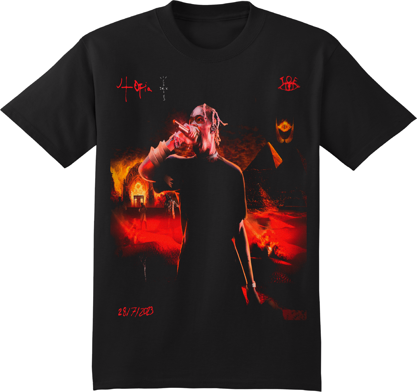 Utopia Cactus Rage Concert T Shirt
