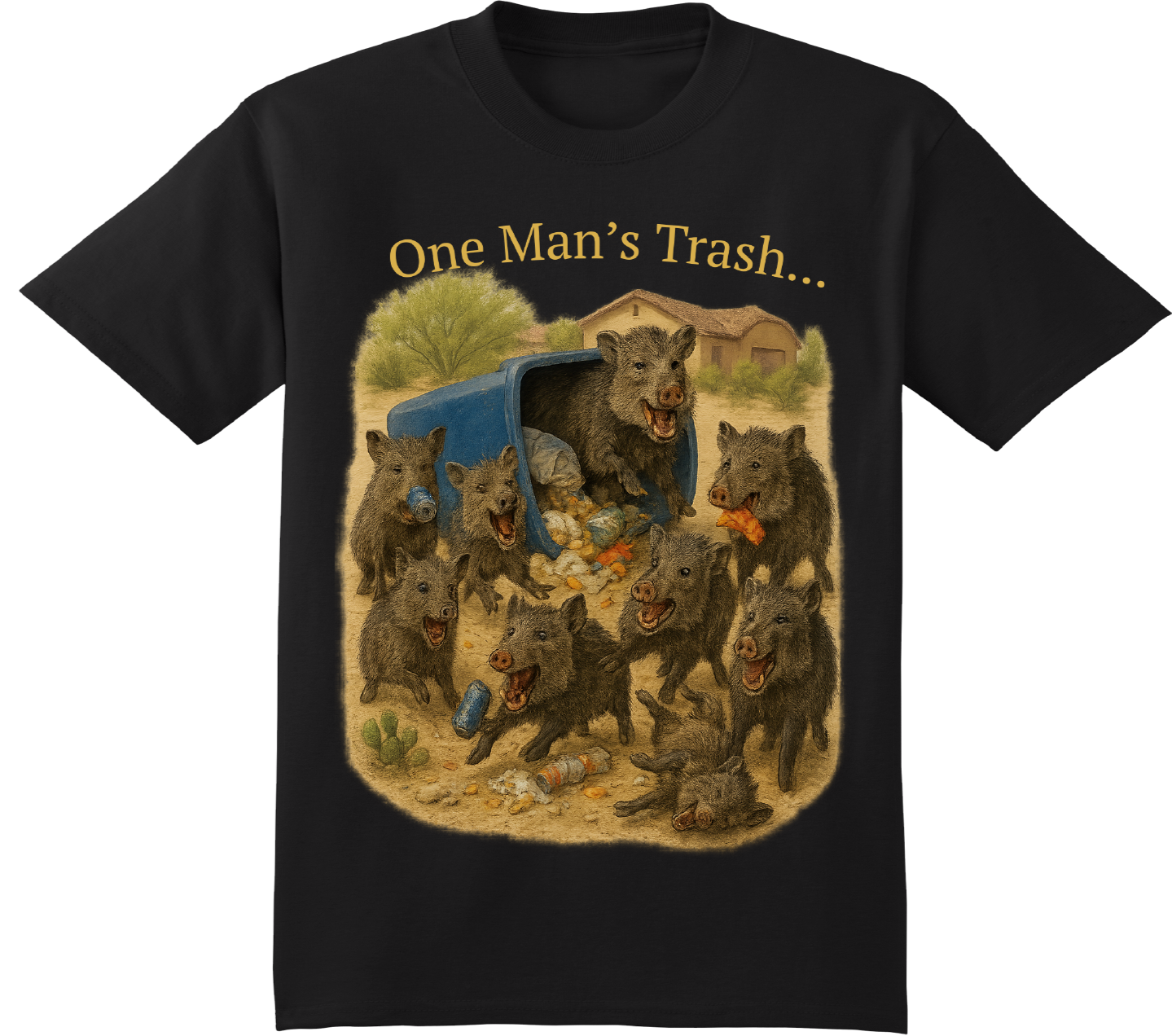 Javelina Trash Party Sahuarita Graphic Tee Shirt