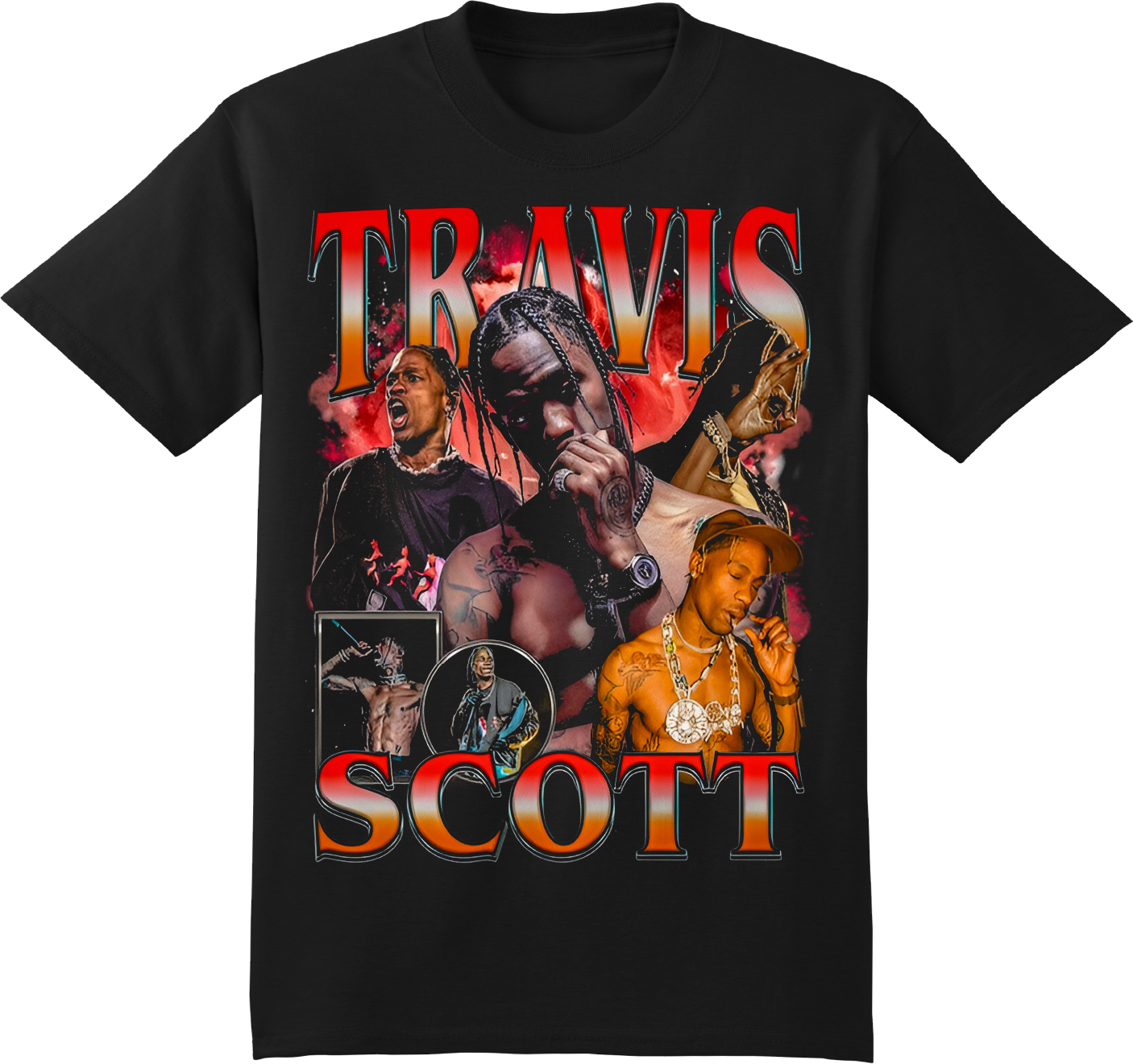 Cactus Utopia Concert Red Graphic Tee Shirt