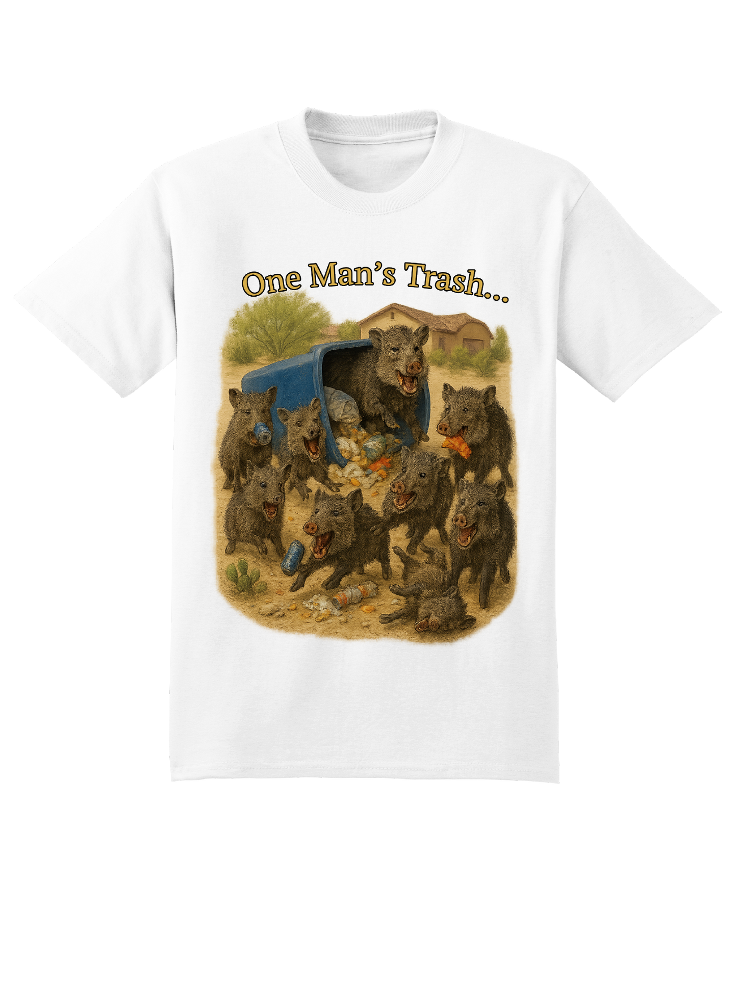 Javelina Trash Party Sahuarita Graphic Tee Shirt