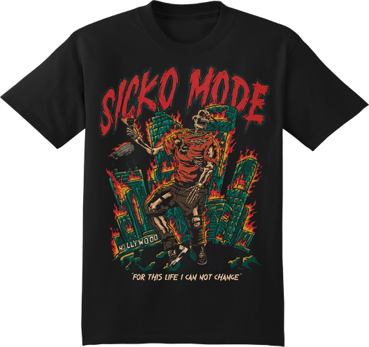 Utopia Cactus Sicko Concert Graphic Tee Shirt
